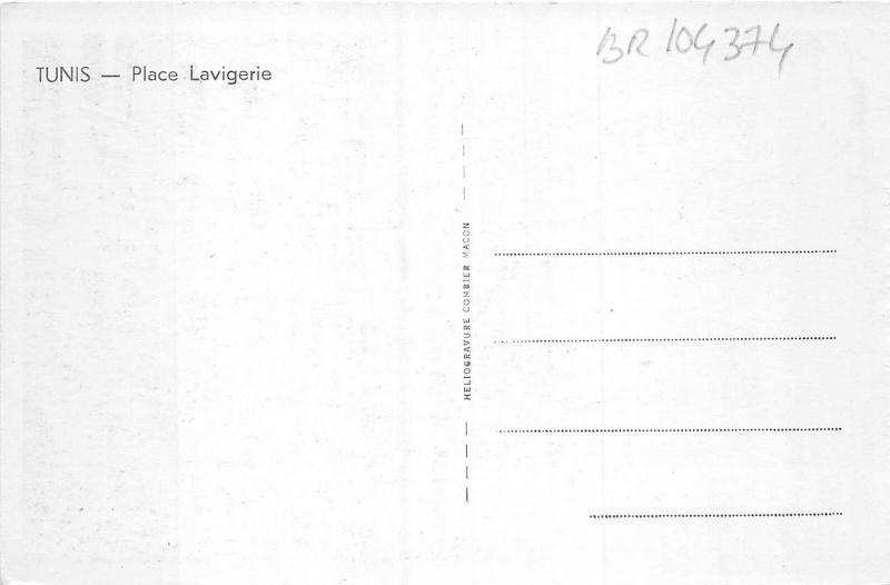br104374 place lavigerie tunis africa real photo tunisia