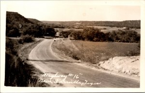 Real Photo Postcard Highway 16 near Kerrville, Texas