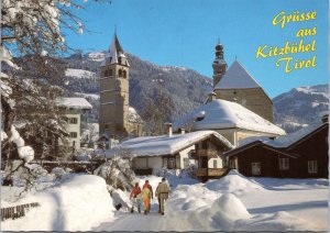 Postcard Austria Tirol - Kitzbuhel ski center