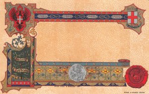 GATE OF ROME KNIGHT ON HORSE PADOVA ITALY LATIN POSTCARD (1901)