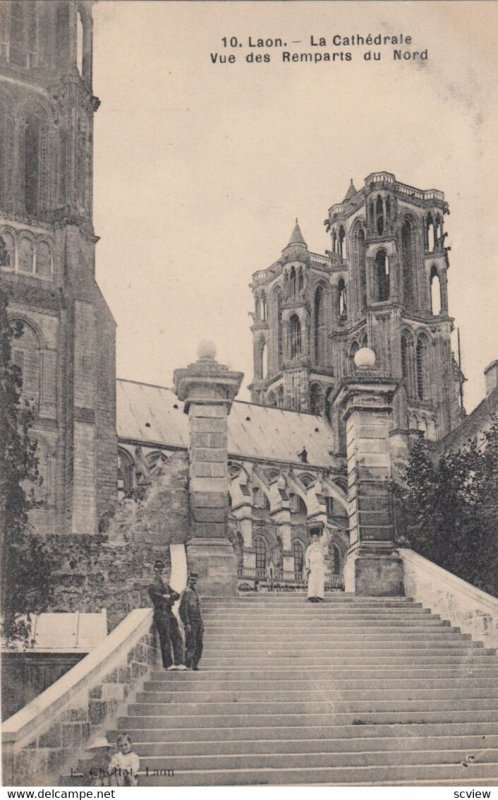 LAON, France, 1910s, La Cathedrale