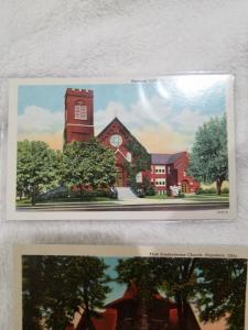 Lot of 4 Antique Postcards - Churches of Napoleon, Ohio  Mint Condition