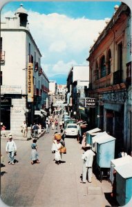 Cuernavaca Mexico Street View Calla Guerrero Kodaks Sign Vintage Postcard H15