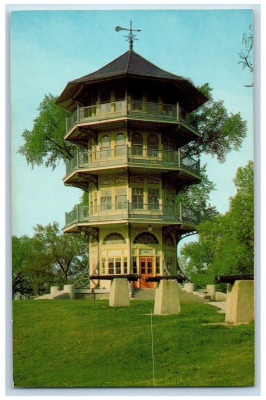 Baltimore Maryland MD Postcard Patterson Park The Pagoda Famous Landmark c1960's