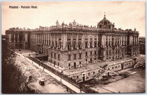 VINTAGE POSTCARD THE ROYAL PALACE AT MADRID SPAIN c. 1920s