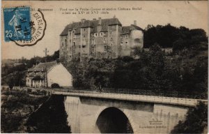 CPA Boussac Pont sur la Petite Creuse et le Chateau FRANCE (1050659)