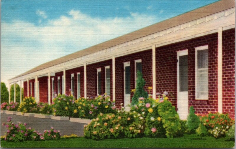 Linen Postcard Rest Haven Motel 311 East Main Street Highway 40 in Vernal, Utah