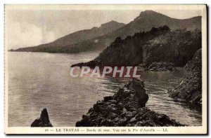 Old Postcard Trayas Bords De Mer View On The Peak D & # 39Aurelle