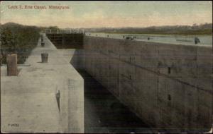 Niskayuna Niscayuna NY Lock 7 Erie Canal c1910 Postcard