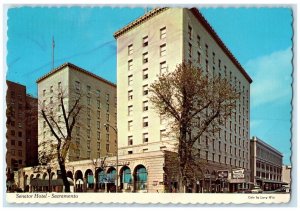1974 Exterior View Senator Hotel Building Sacramento California Vintage Postcard