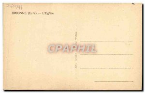 Old Postcard Brionne L & # 39eglise
