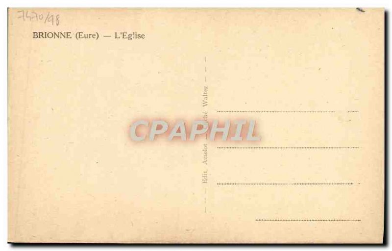 Old Postcard Brionne L & # 39eglise