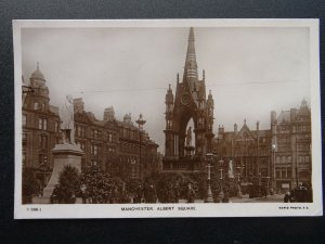 Manchester ALBERT SQUARE c1908 RP Postcard by Rapid V266-1