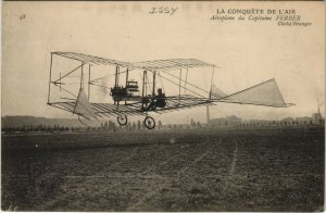 PC AVIATION, AÃROPLANE DU CAPIRAINE FERBER, Vintage Postcard (b38211) 