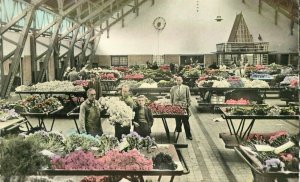 Aalsmeer Netherlands Postcard Flower Auction Interior 21-12588