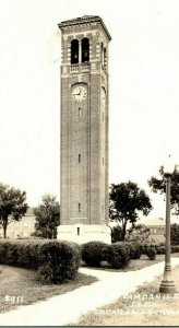 Vintage RPPC Campanile I.S.T.C. Cedar Falls, IO Postcard P87