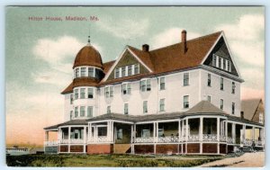 MADISON, Maine ME ~Early View HILTON HOUSE Hotel? 1910 Somerset County  Postcard