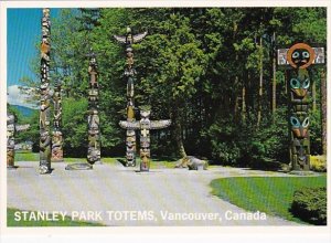 Canada Vancouver Indian Totem Poles Stanley Park