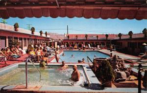 Desert Hot Springs California Tropical Palms Resort Motel Postcard K103676