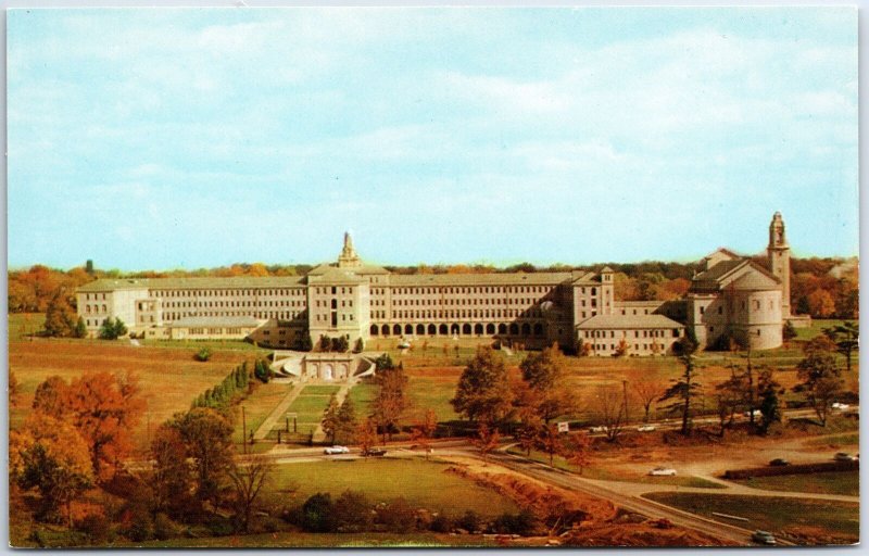 VINTAGE POSTCARD ST. CHARLES BORROMEO SEMINARY PREPARATORY AT OVERBROOK P.A.