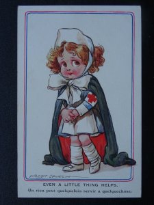 WW1 Comrade ll Series EVEN A LITTLE THING HELPS Fred Spurgin 1915 Postcard