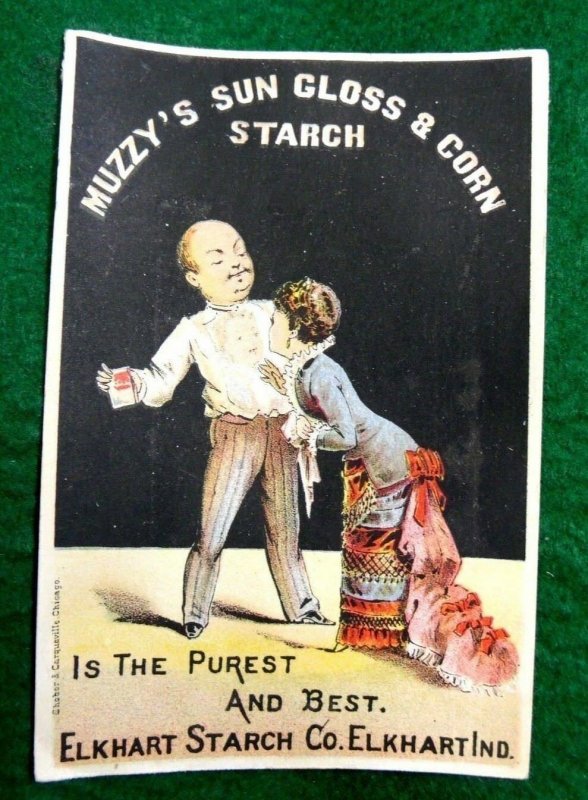 Muzzy's Sun Gloss & Corn Starch Elkhart Starch Co Lady Man Reflection Chest Y2 