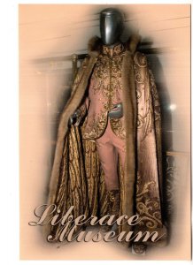 Fashion, Liberace Gold Satin Costume with Cape, Museum, Las Vegas