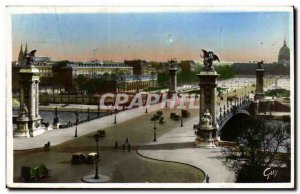 Old Postcard Paris And Its Wonders perspective on Pont Alexandre