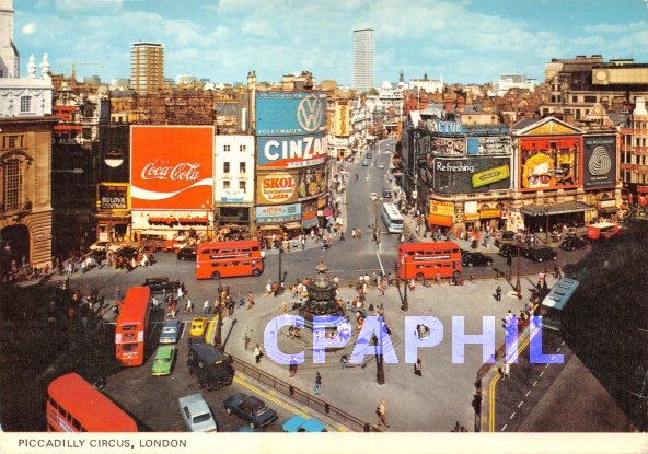 Postcard Modern PICCADILLY CIRCUS, LONDON Coca Cola