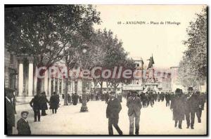 Postcard Old Vaucluse Avignon Place de l'Horloge