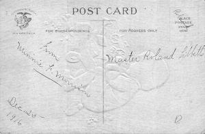 Ellen Clapsaddle My Christmas Wish  Poem Boy & Wagon Postcard