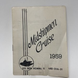 Midshipmen Cruise 1959, USS Bon Homme Richard CVA-31 Officer's Booklet