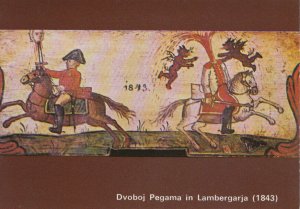 Museums Postcard - Dvoboj Pegama in Lambergarja - [1843] - Ref TZ5378