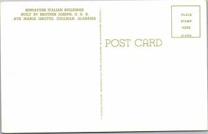 Postcard BUILDING SCENE Cullman Alabama AL AK3267