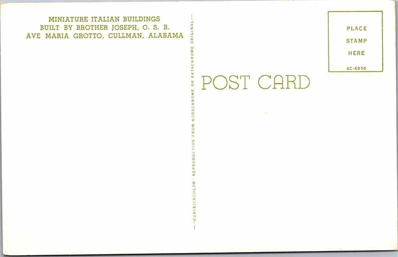 Postcard BUILDING SCENE Cullman Alabama AL AK3267