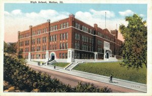 USA High School Moline Illinois Vintage Postcard 07.26