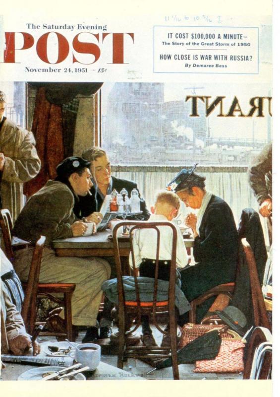 Norman Rockwell - Saying Grace