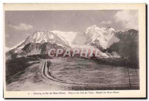 Old Postcard Mont Blanc Railway Depart Col de Voza Mont Blanc