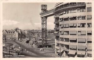 B94363 real photo stockholm katarinahissen tramway tram sweden