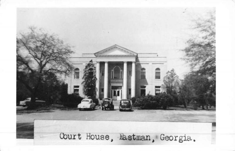 Eastman Georgia Court House Real Photo Antique Postcard K50721