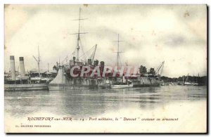 Old Postcard Boat War Rochefort sur Mer Port military Davout Cruiser outgunned