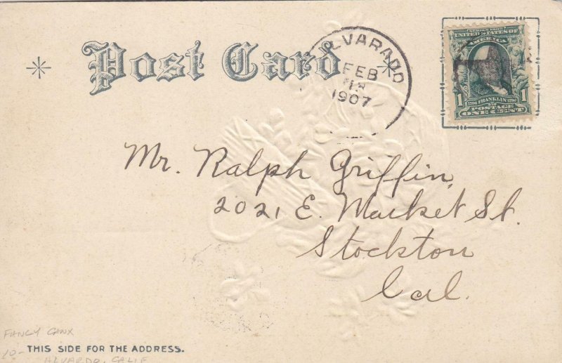 1907, Alvarado to Stockton, CA (KK224)