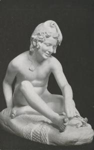 US    PC1020 NEAPOLITAN BOY PLAYING WITH A TORTOISE-ART INSTITUTE OF CHICAGO