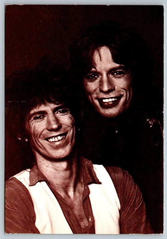 Keith Richards & Mick Jagger    Postcard
