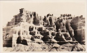 South Dakota Bad Lands Castle Canyon Real Photo