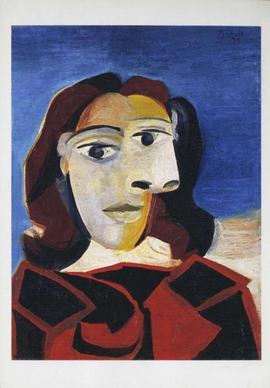 'Retrato de Dora Maar' 1939 Pablo Picasso Artist Artwork Art Card Postcard D30