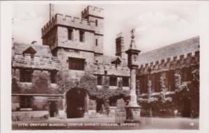 England Oxford 17th Century Sundial Corpus Christi College Real Photo