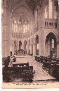 BF16236 monument historique eglise inte orbais l abbaye  france front/back image