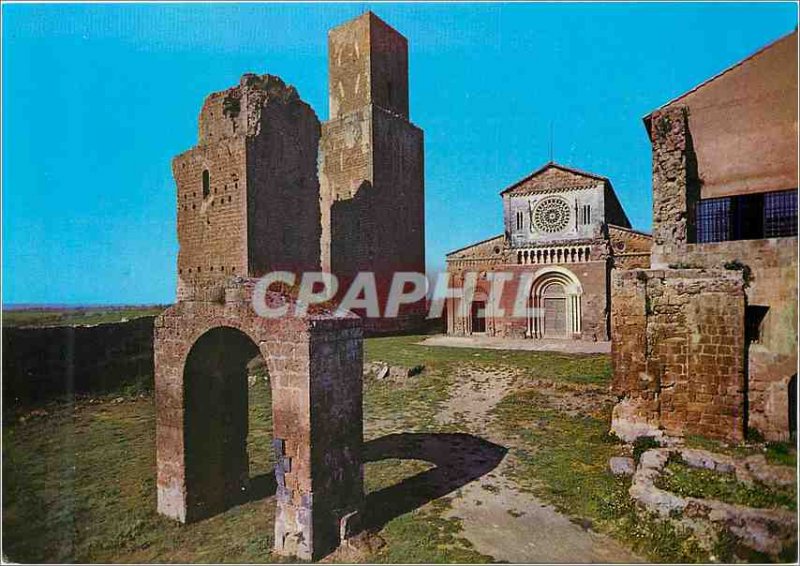 Postcard Modern Tuscania Basilica of St Pierre VIII Century