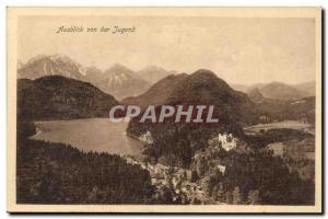 Postcard Old Ausblick von der Jugend